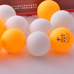 PELE标准三星乒乓球 一盒6个装白色黄色