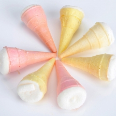 休闲糖果零食 冰淇淋状夹心棉花糖