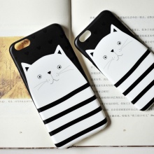 可爱白猫手机保护壳套装