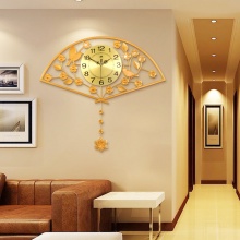 客厅挂钟中式现代创意简约田园壁钟