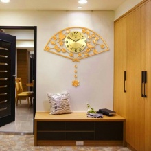 客厅挂钟中式现代创意简约田园壁钟
