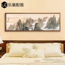 中国山水画客厅书房装饰墙画